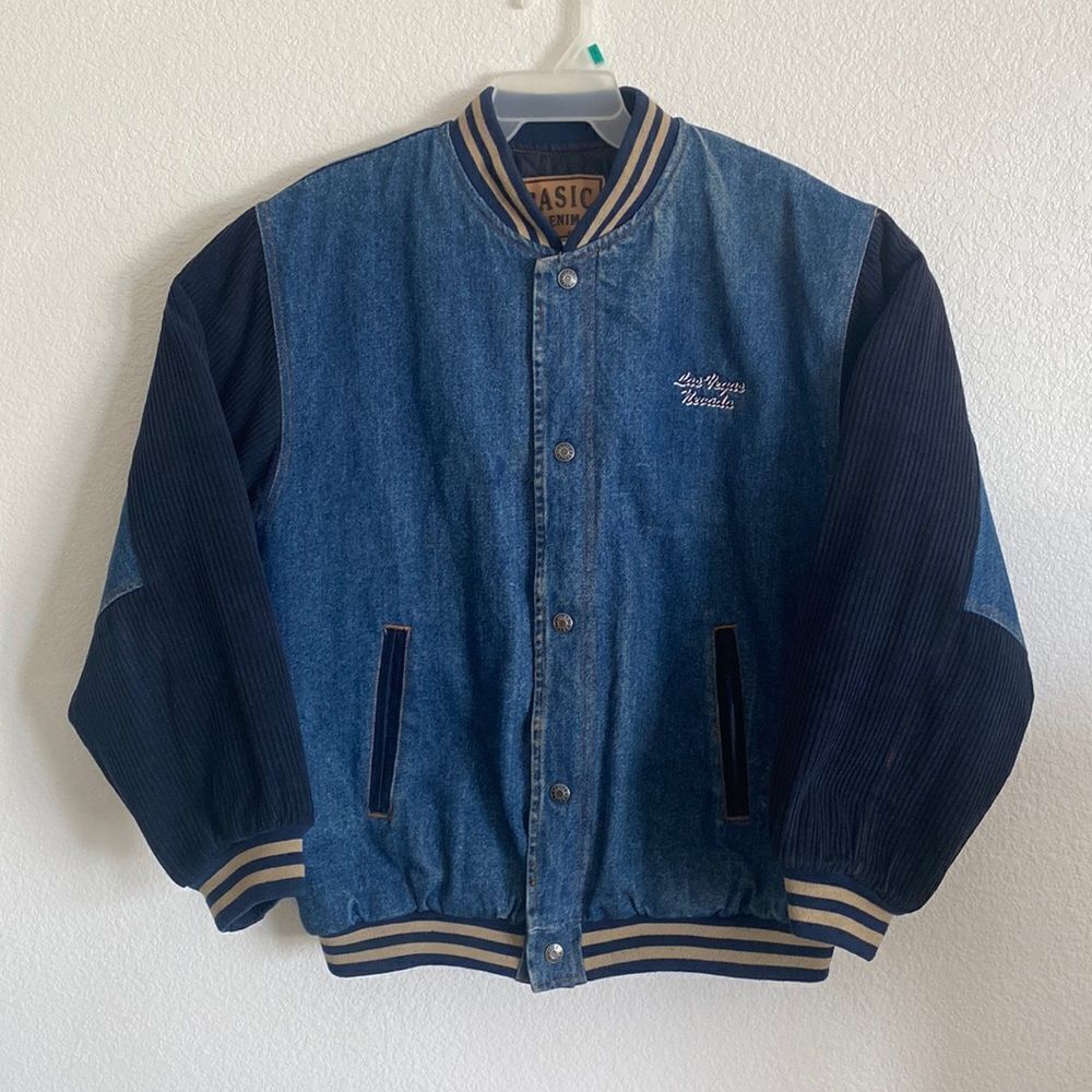 BASIC DENIM Men’s Jacket with Quilted Lining Size M